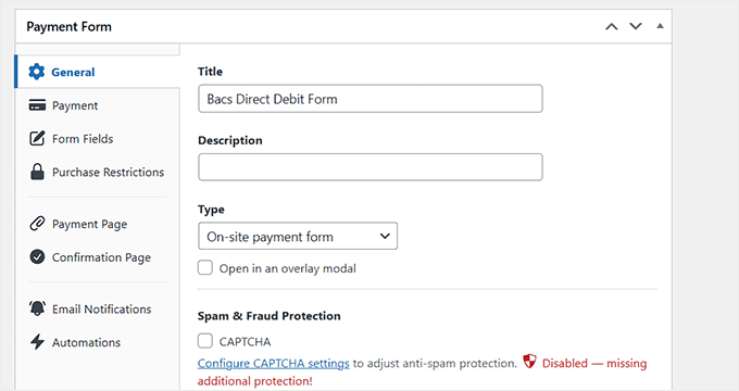 Add CAPTCHA